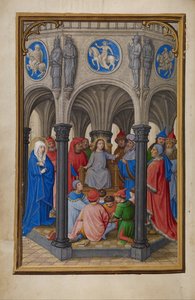 The Dispute in the Temple by Simon Bening